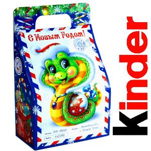 Детский подарок на Новый Год в жестяной упаковке весом 335 грамм по цене 1312 руб в Димитровограде