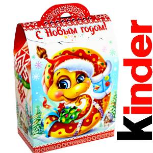 Детский подарок на Новый Год в жестяной упаковке весом 430 грамм по цене 1657 руб в Димитровограде