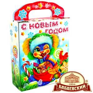 Детский подарок на Новый Год в мешочке весом 800 грамм по цене 1261 руб в Димитровограде